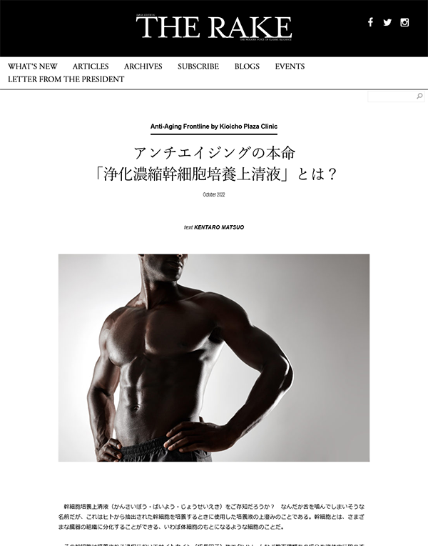 「THE RAKE」日本版WEB 「THE RAKE」日本版WEB